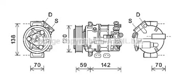 Компрессор AVA QUALITY COOLING OLK678