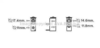 Клапан AVA QUALITY COOLING PE1355