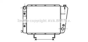 Радиатор, охлаждение двигателя AVA QUALITY COOLING PE2063