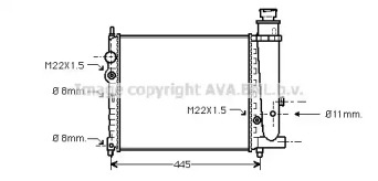 Теплообменник AVA QUALITY COOLING PE2073