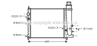 Теплообменник AVA QUALITY COOLING PE2078