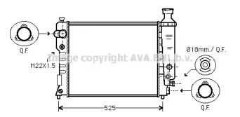 Теплообменник AVA QUALITY COOLING PE2124