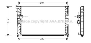 Теплообменник AVA QUALITY COOLING PE2176