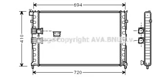 Теплообменник AVA QUALITY COOLING PE2185