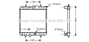 Теплообменник AVA QUALITY COOLING PE2224