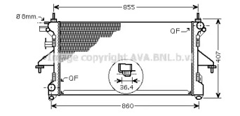 Теплообменник AVA QUALITY COOLING PE2304