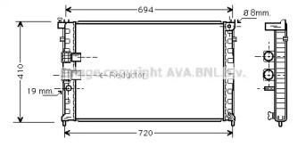 Теплообменник AVA QUALITY COOLING PE2339