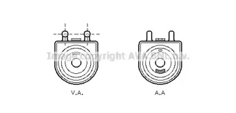 масляный радиатор, двигательное масло AVA QUALITY COOLING PE3297