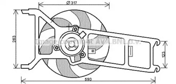 Вентилятор AVA QUALITY COOLING PE7536