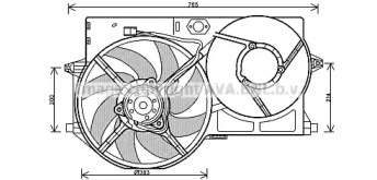 Вентилятор AVA QUALITY COOLING PE7540