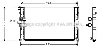 Теплообменник AVA QUALITY COOLING PEA2177