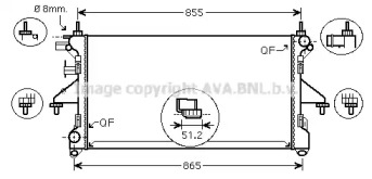 Теплообменник AVA QUALITY COOLING PEA2308