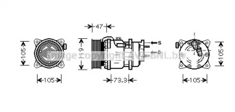 Компрессор AVA QUALITY COOLING PEK242