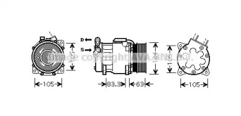 Компрессор AVA QUALITY COOLING PEK306