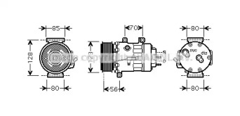 Компрессор AVA QUALITY COOLING PEK307