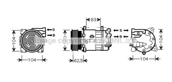 Компрессор AVA QUALITY COOLING PEK321