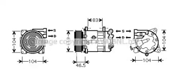 Компрессор AVA QUALITY COOLING PEK325