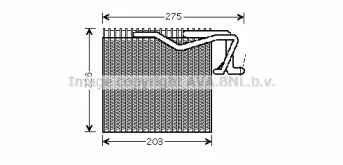 Испаритель, кондиционер AVA QUALITY COOLING PEV287