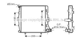 Теплообменник AVA QUALITY COOLING PR2054