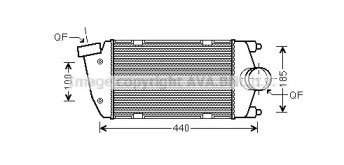 Интеркулер AVA QUALITY COOLING PR4058