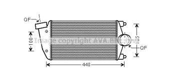 Интеркулер AVA QUALITY COOLING PR4069