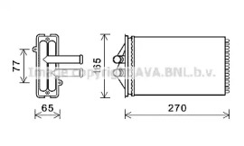 Теплообменник, отопление салона AVA QUALITY COOLING PR6082