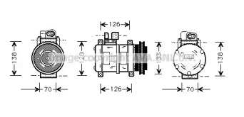 Компрессор AVA QUALITY COOLING PRK031