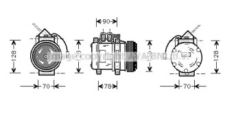 Компрессор AVA QUALITY COOLING PRK034