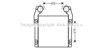 Интеркулер AVA QUALITY COOLING RE4080