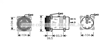 Компрессор AVA QUALITY COOLING REK084