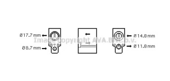 Клапан AVA QUALITY COOLING RT1335