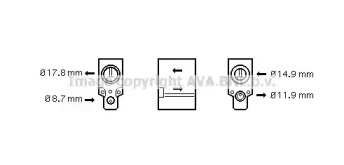 Клапан AVA QUALITY COOLING RT1336