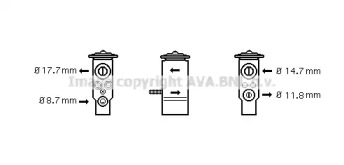 Клапан AVA QUALITY COOLING RT1609