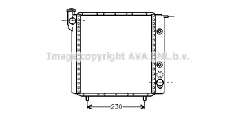 Радиатор, охлаждение двигателя AVA QUALITY COOLING RT2068