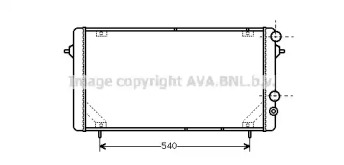 Радиатор, охлаждение двигателя AVA QUALITY COOLING RT2114