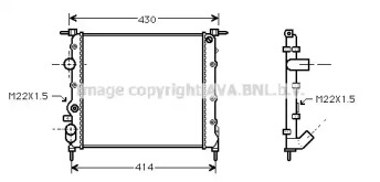 Теплообменник AVA QUALITY COOLING RT2260