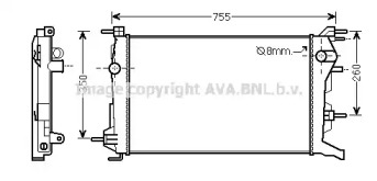 Теплообменник AVA QUALITY COOLING RT2460