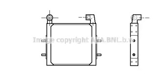 масляный радиатор, двигательное масло AVA QUALITY COOLING RT3157