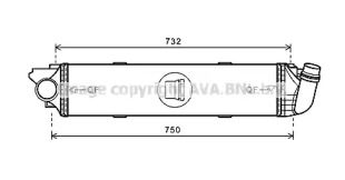 Интеркулер AVA QUALITY COOLING RT4622