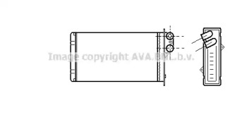 Теплообменник, отопление салона AVA QUALITY COOLING RT6161