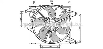 Вентилятор AVA QUALITY COOLING RT7541