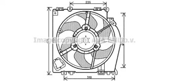 Вентилятор AVA QUALITY COOLING RT7542