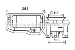 Электродвигатель, вентиляция салона AVA QUALITY COOLING RT8596