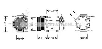 Компрессор AVA QUALITY COOLING RTAK127