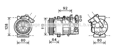 Компрессор, кондиционер AVA QUALITY COOLING RTAK492