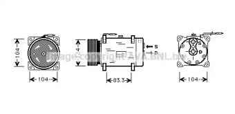 Компрессор AVA QUALITY COOLING RTK244