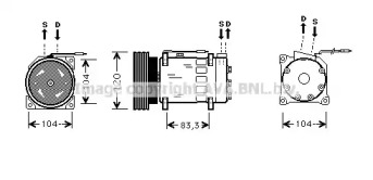 Компрессор AVA QUALITY COOLING RTK282