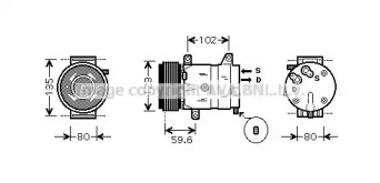 Компрессор AVA QUALITY COOLING RTK345