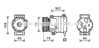 Компрессор AVA QUALITY COOLING RTK474