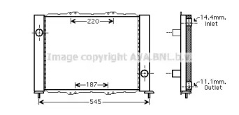 Теплообменник AVA QUALITY COOLING RTM388